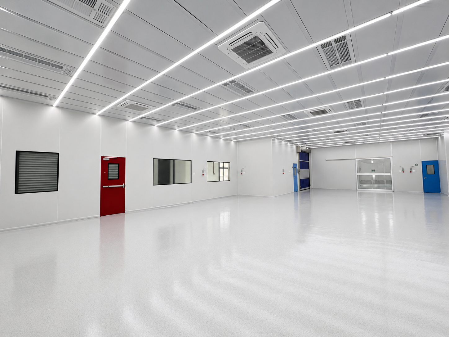 Sistema HVAC y filtros HEPA en sala limpia modular Chihuahua